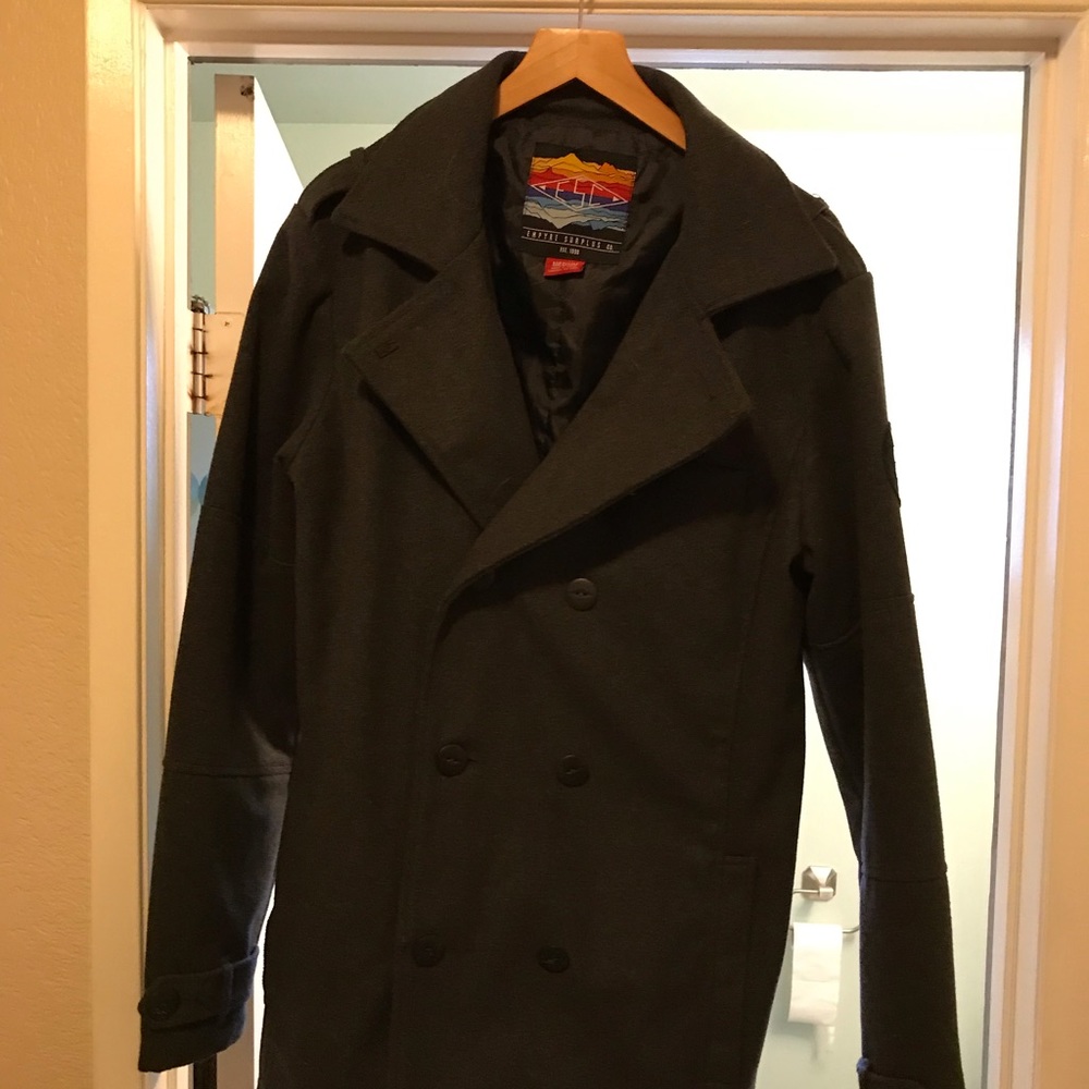 M Grey Empyre Peacoat